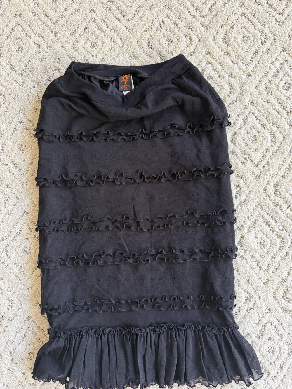 Jean Paul Gaultier Soleil
Vintage Black Mesh Ruffled
Skirt small